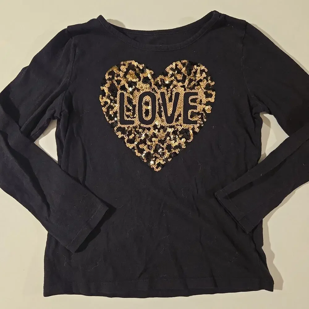 Children's Place Longsleeve Sequin Top 7/8‎